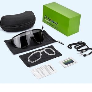 Ptesun Updated Baseball Sunglasses Running Glasses for Women& Men. New in box
